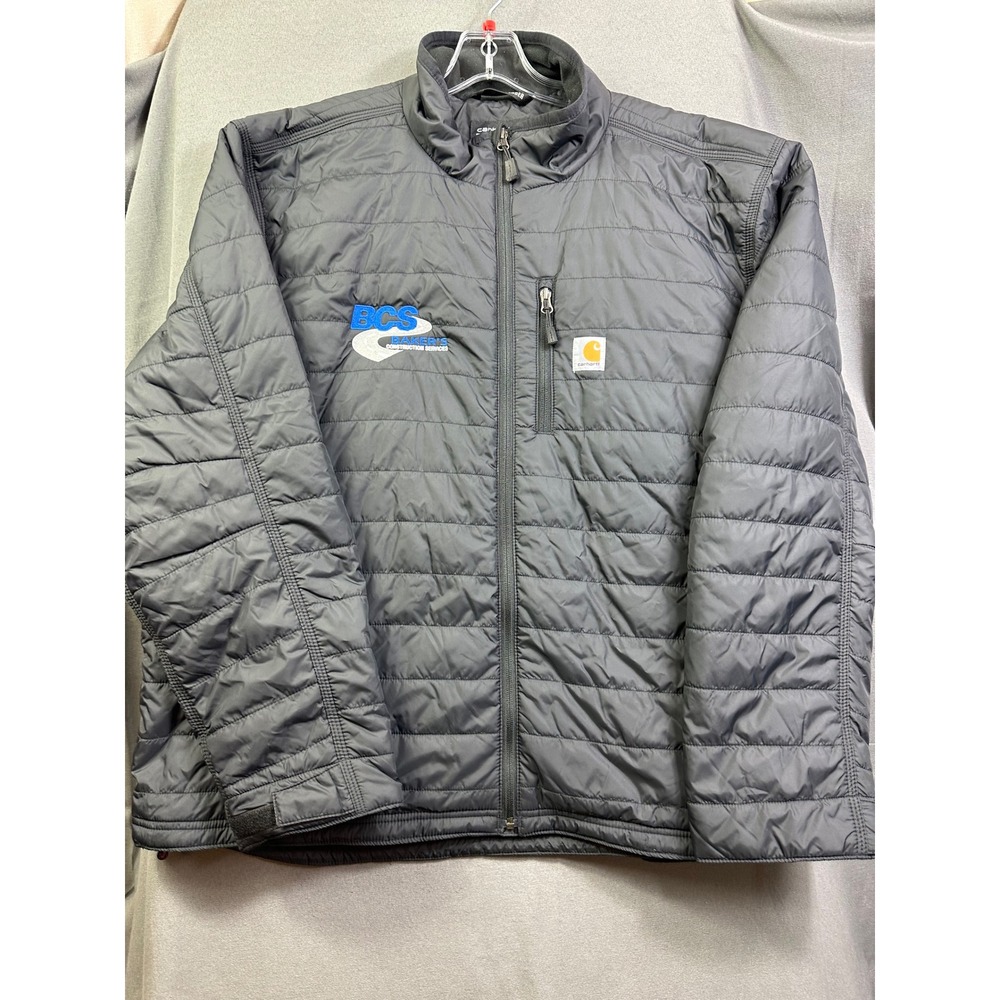 Carhartt Rain Defender Mens 2XL Relaxed Fit Quilted Jacket Gray OJ2208-M BCS - Picture 13 of 16